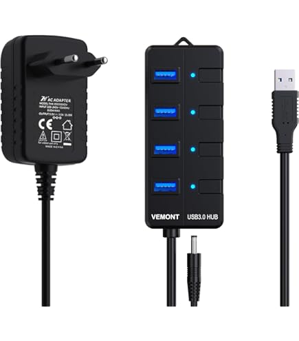 LogiLink UA0125 - USB 2.0 Hub, 10-Port mit EIN/AUS Schalter